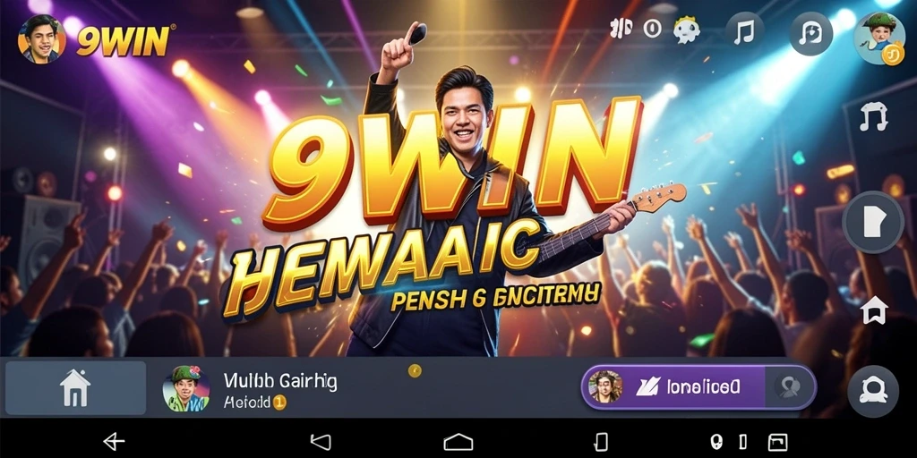 Screenshot gameplay 9WIN menampilkan pengalaman interaktif permainan musik.
