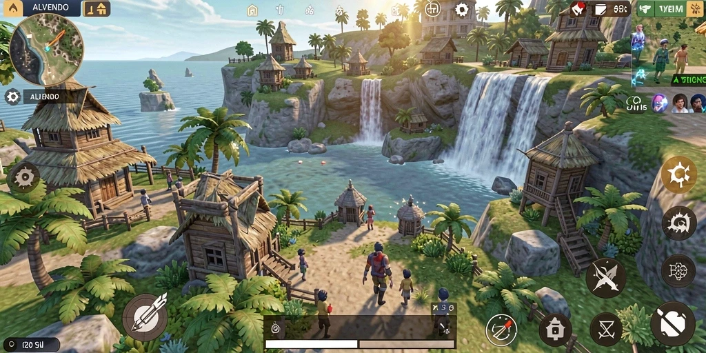 Tampilan gameplay menarik dalam dunia terbuka yang menakjubkan.