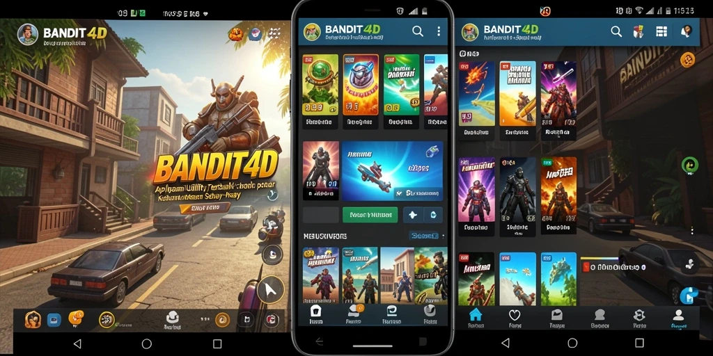 Tampilan aplikasi BANDIT4D dengan fitur-fitur Utility yang bermanfaat.