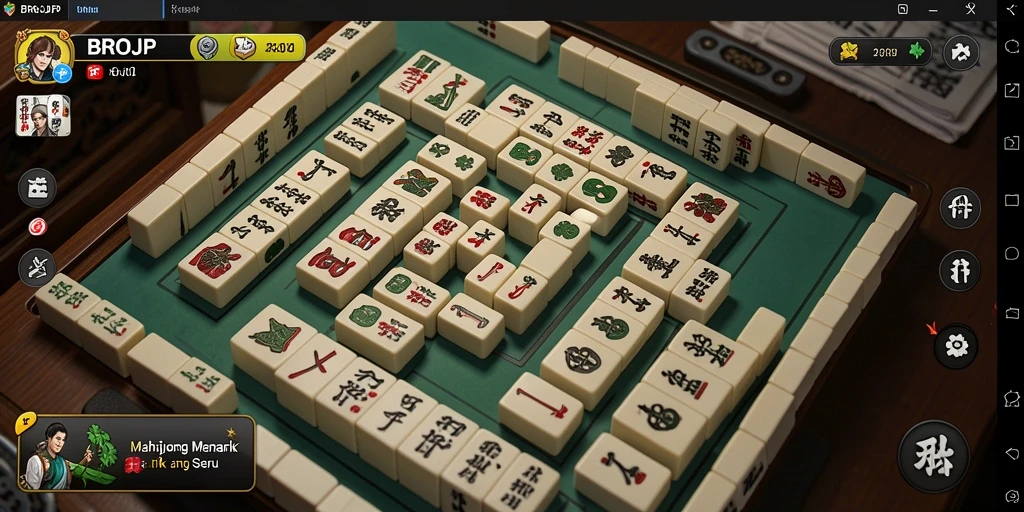 Tampilan game Mahjong yang menarik dengan gameplay yang seru.