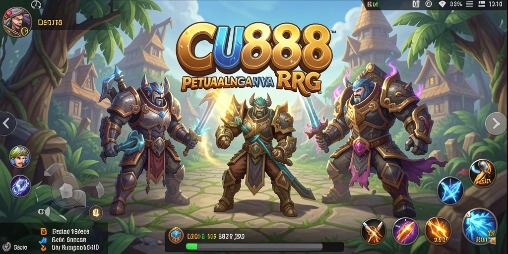 Tampilan gameplay CU888 dengan interaksi karakter yang mendalam.