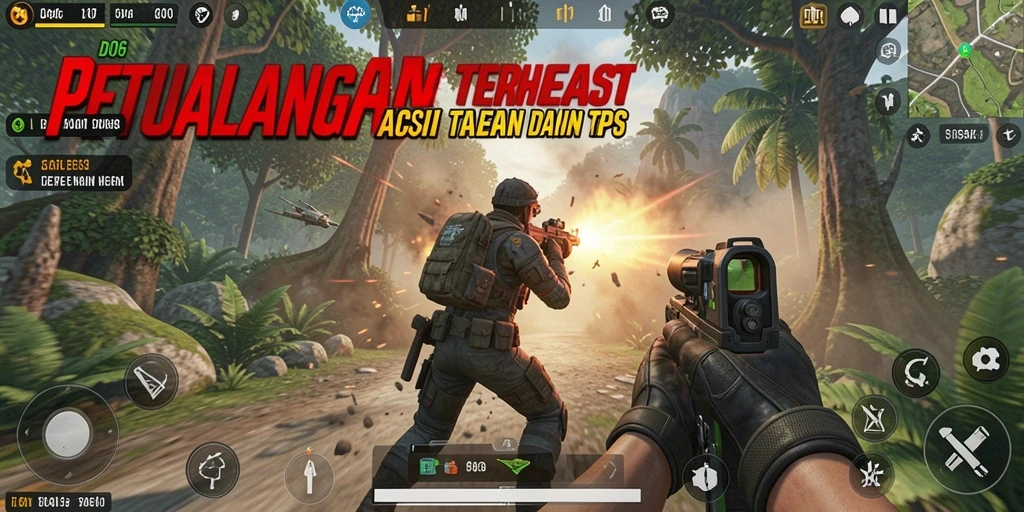Tampilan gameplay D06 yang intens dan seru dalam situasi pertempuran.