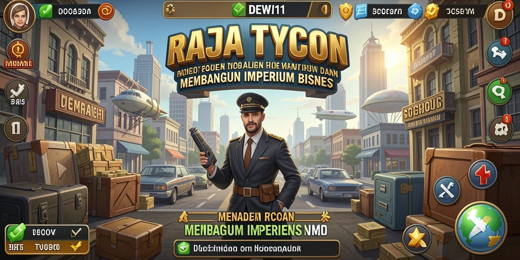 Screenshot gameplay DEWI11 menampilkan keseruan membangun bisnis Tycoon.