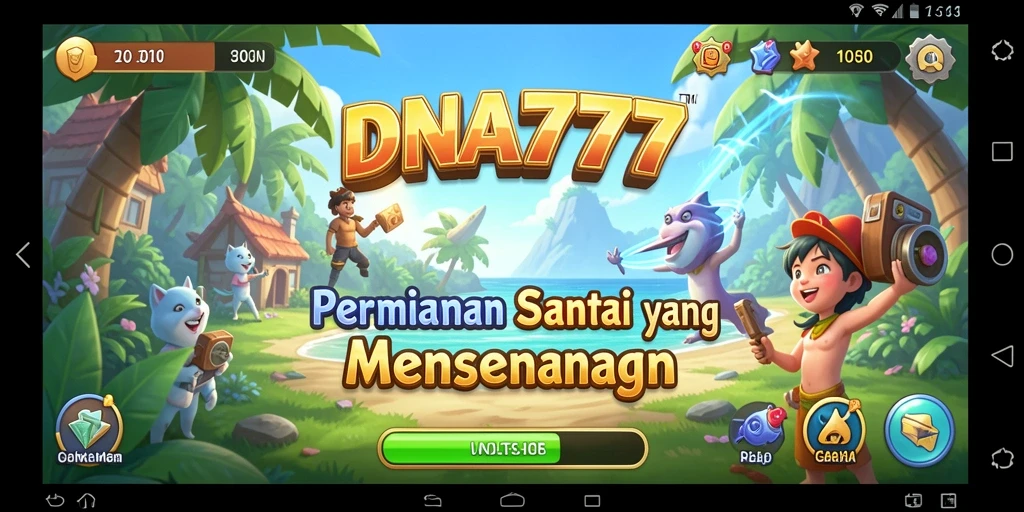Tampilan gameplay menarik dari DNA777 yang penuh warna.