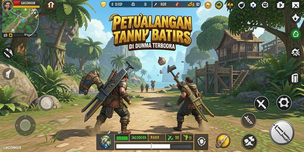 Tampilan gameplay GACOR668 yang memukau dalam dunia terbuka.