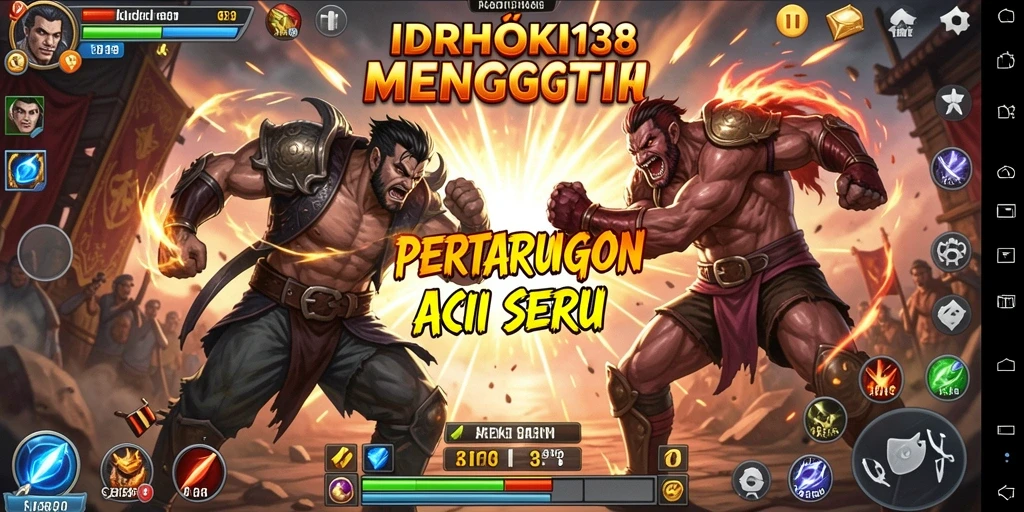 Screenshot utama IDRHOKI138 menampilkan aksi pertarungan yang mendebarkan.