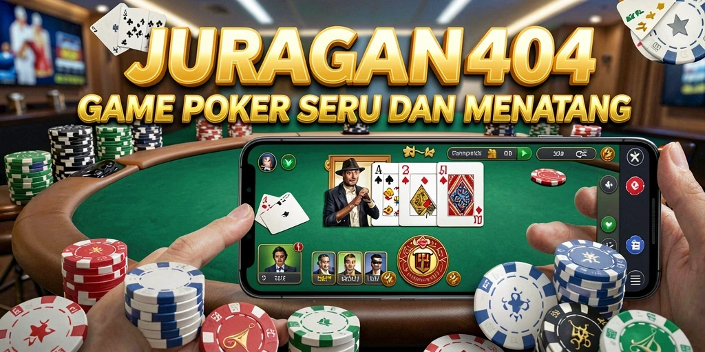 Gameplay JURAGAN404 yang seru dan menantang dalam permainan Poker.