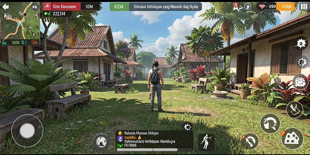 Gameplay seru dalam K234 dengan simulasi kehidupan yang mendalam.