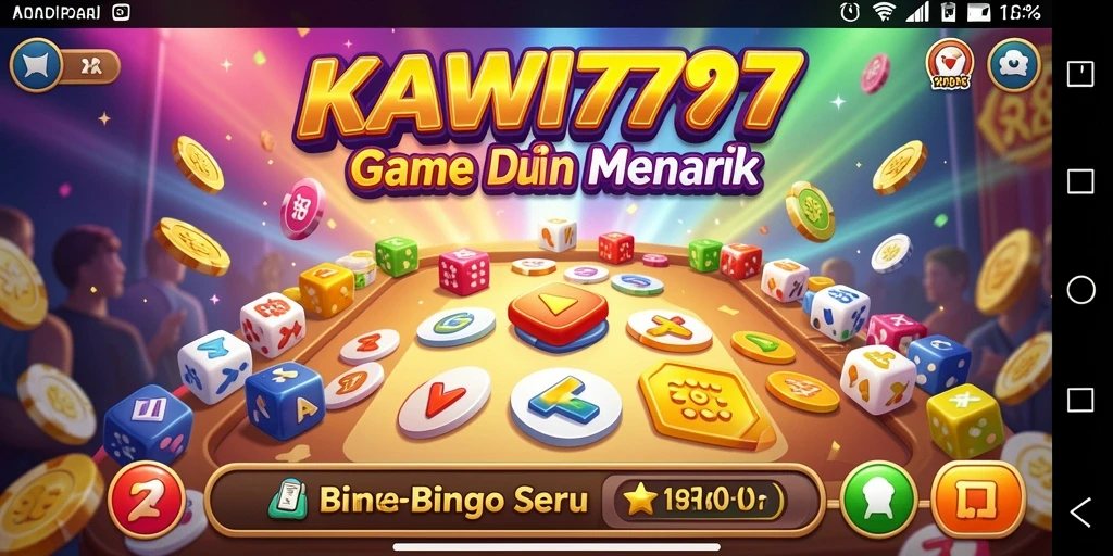 Screenshot utama KAWI777 menampilkan gameplay Bingo yang seru.