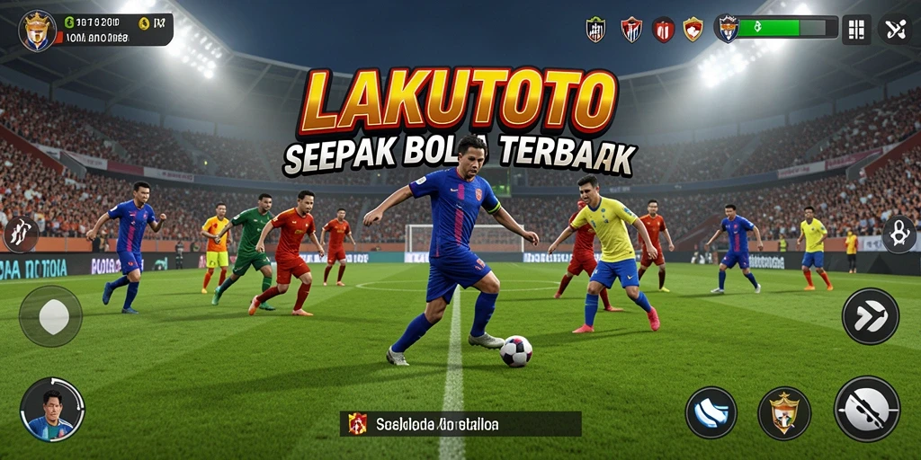 Tampilan gameplay menarik dari LAKUTOTO yang menghidupkan sepak bola.