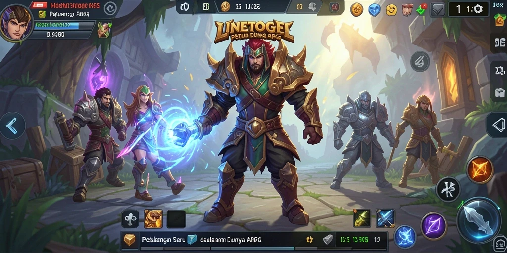 Tangkapan layar yang menampilkan aksi seru dalam game ARPG.