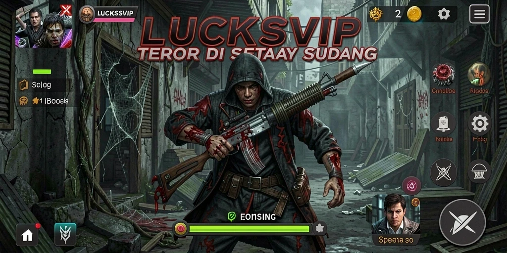 Tampilan mendebarkan dari gameplay LUCKSVIP yang penuh teror.