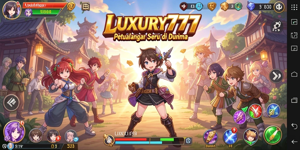Gameplay LUXURY777 yang seru dan penuh warna dari dunia Anime.