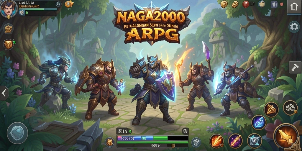 Gameplay seru NAGA2000 dengan pertarungan menegangkan.