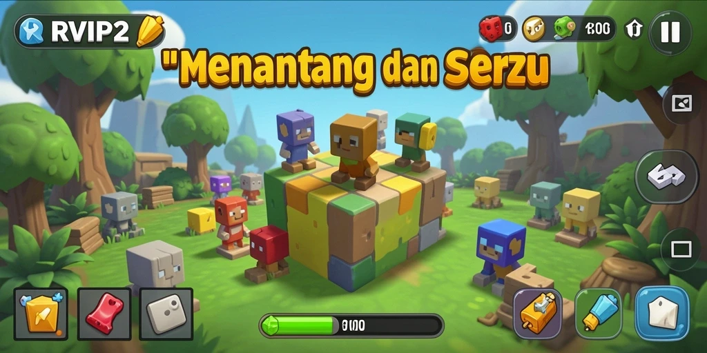 Tampilan gameplay <strong>RVIP2</strong> yang menantang dan interaktif.