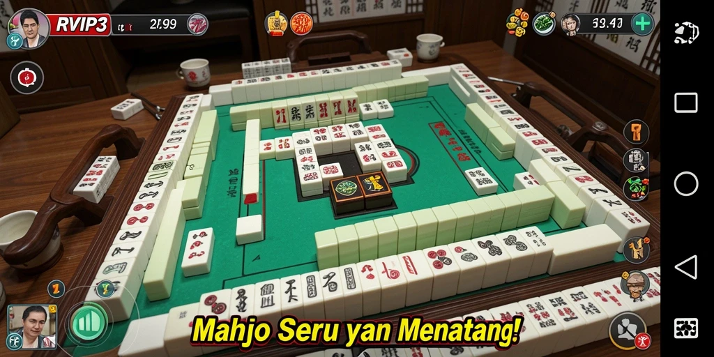 Gameplay Mahjong yang menarik dan penuh tantangan di RVIP3.