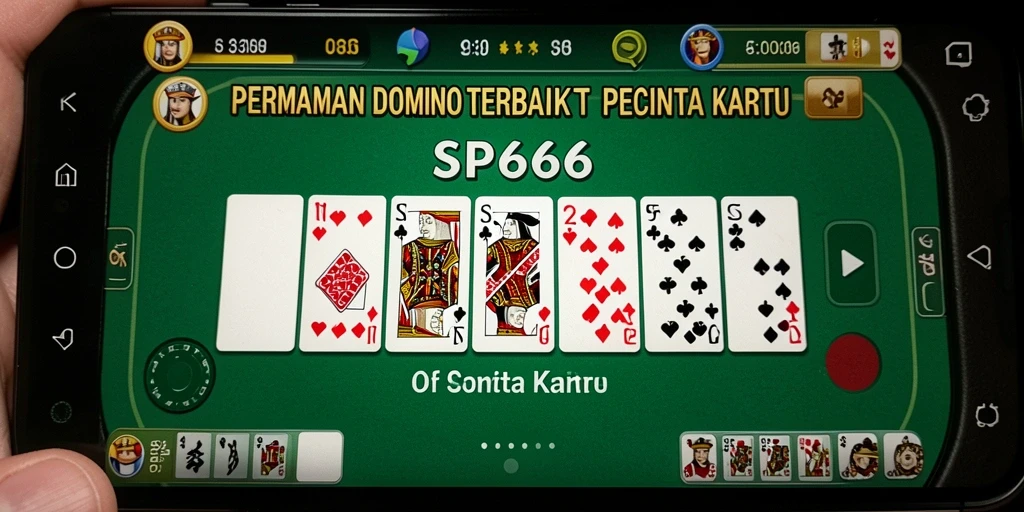 Screenshot SP666 menampilkan aksi seru permainan Domino.